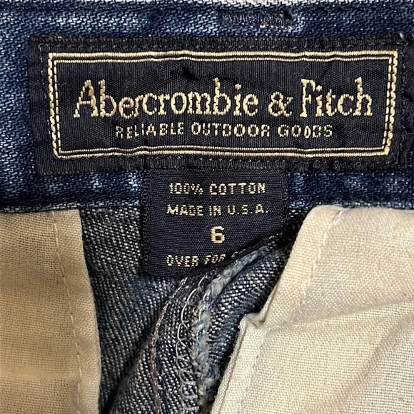 Abercrombie & Fitch Rare Vintage 1892 Wide Leg Flared Jeans Size 6 - Picture 2 of 11